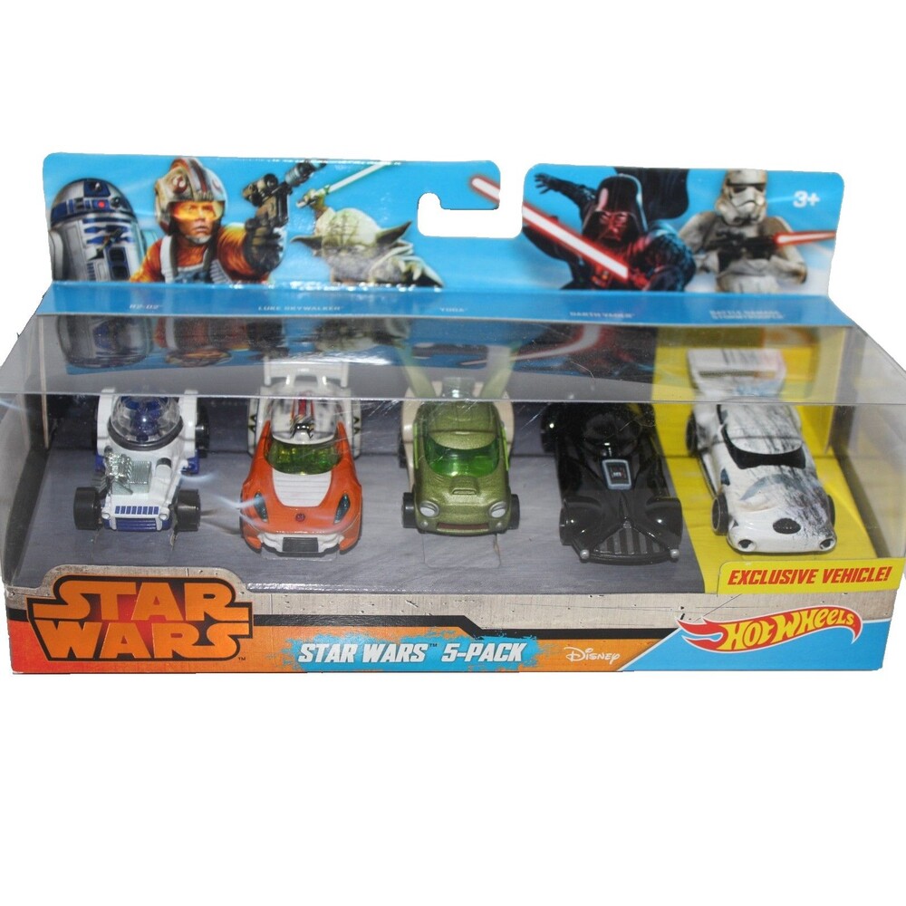 Hot Wheels Star Wars 5 Pack Character Cars Exclusive New